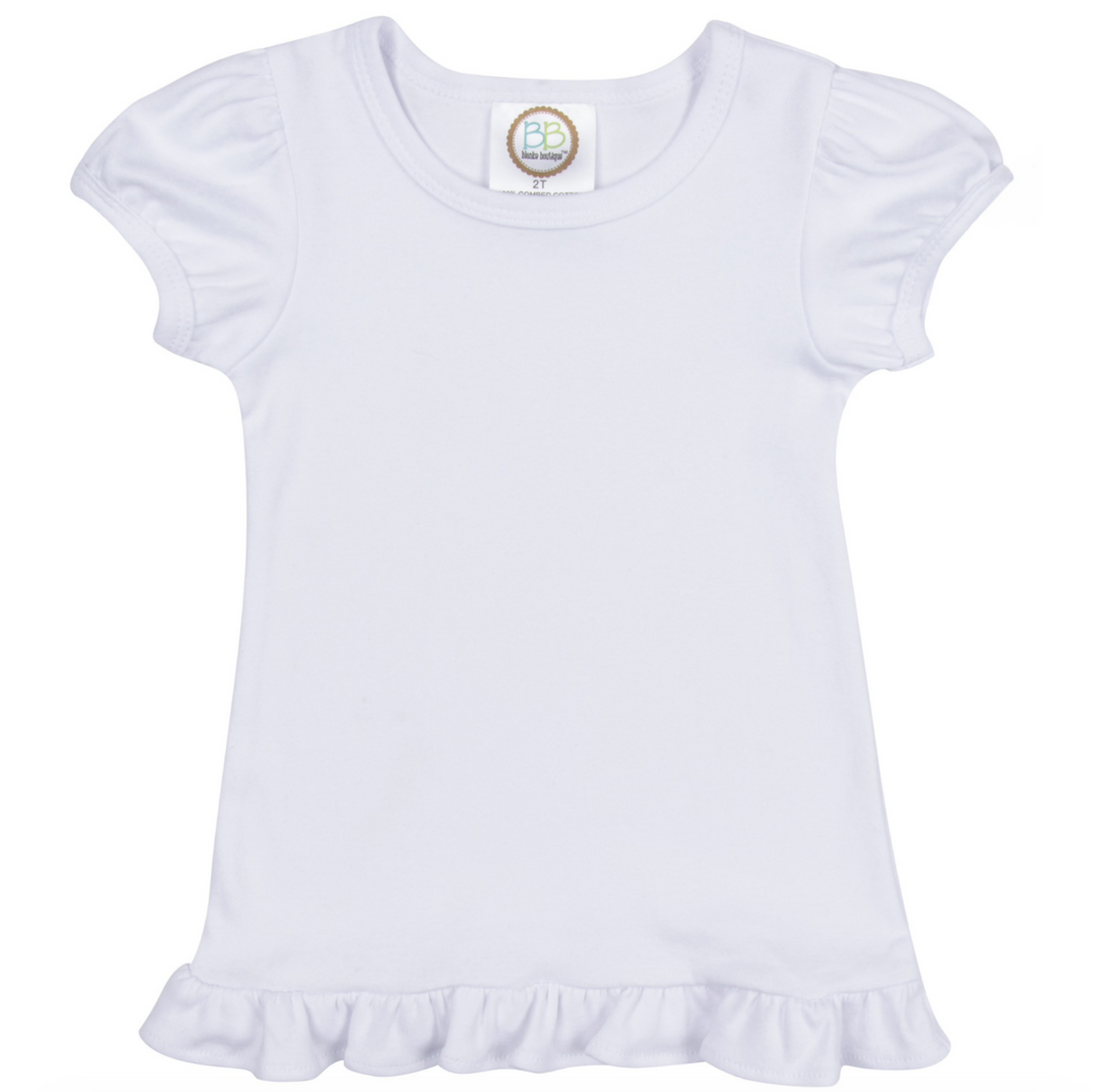 Girls Ruffle Long and Short Sleeve Shirts