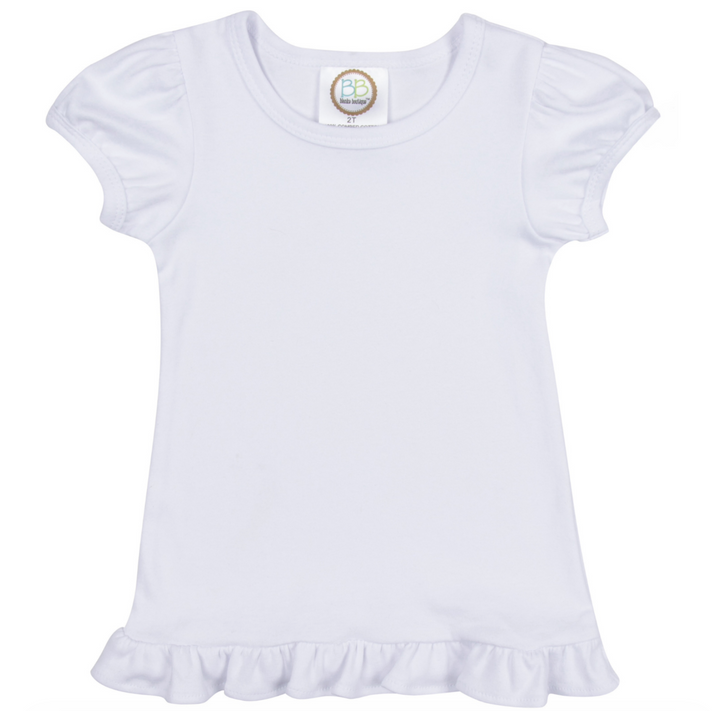 Girls Ruffle Long and Short Sleeve Shirts