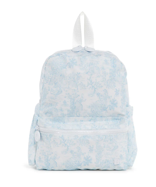 TRVL Mini BACKER- Bunny Toile Blue