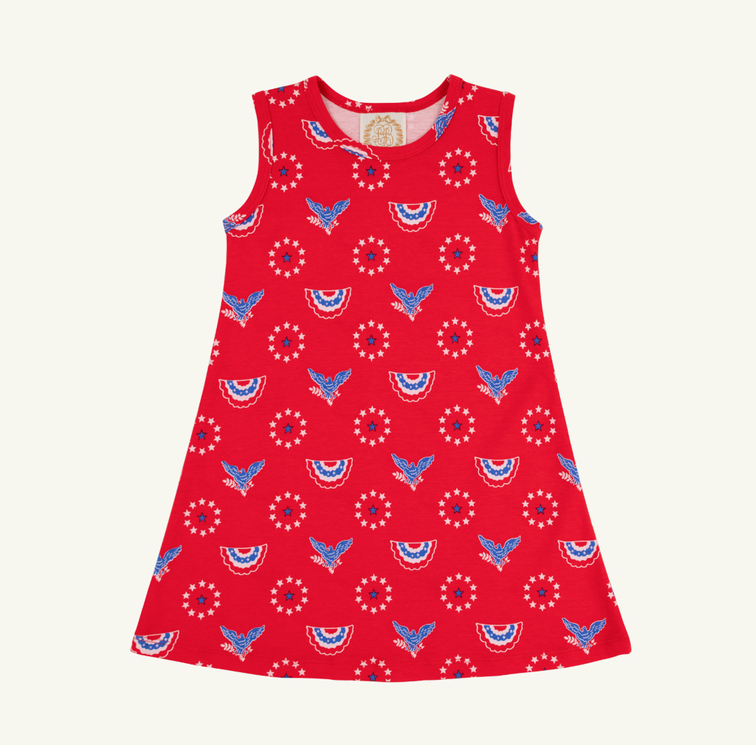 TBBC - Sleeveless Polly Play Dress - Star Spangled Swag