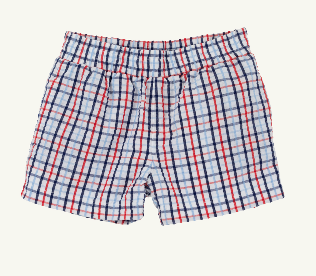 TBBC - Sheffield Shorts - Seersucker Pierce Mill Plaid Seersucker