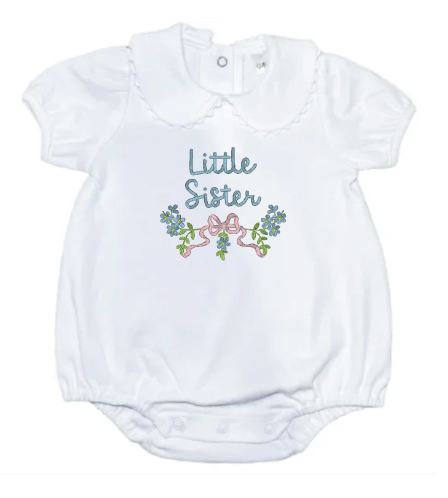White Scalloped Collared Bubble