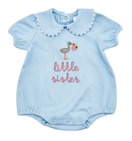 Blue Scalloped Collared Bubble