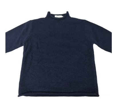 Hampton James Signature Rollneck Sweater - Navy (Fits TTS)