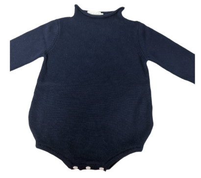 Hampton James Knit Rollneck Bubble - Navy (Fits TTS)
