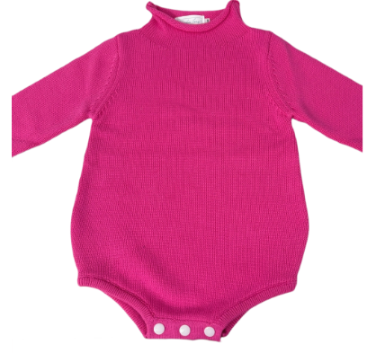 Hampton James Knit Rollneck Bubble - Hot Pink (Fits TTS)