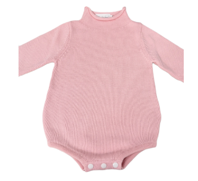 Hampton James Knit Rollneck Bubble - Light Pink (Fits TTS)