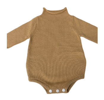 Hampton James Knit Rollneck Bubble - Khaki (Fits TTS)
