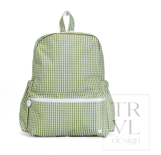 TRVL BACKPACKER - Gingham Moss