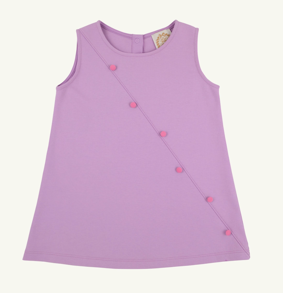 TBBC- Blake Button Dress- Knit - Valley High Violet