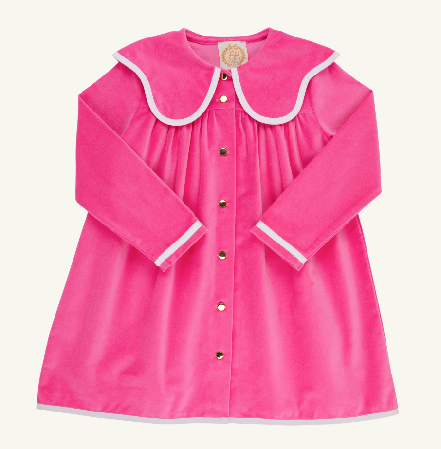 TBBC- Tabitha's Teacher's Pet Dress- Velveteen-Winter Park Pink