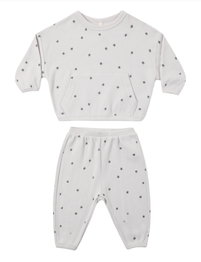 Quincy Mae - Waffle Slouch Set - Stars