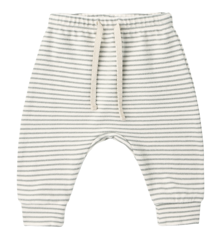 Quincy Mae - Long Sleeve Tee Set - Laurel Microstripe