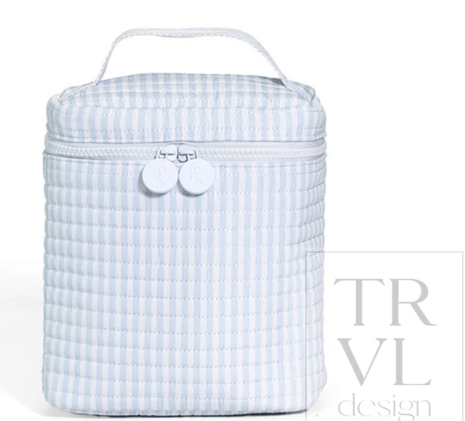 TRVL - Quilted Go Go Lunch Bag - Pimlico Blue Stripe