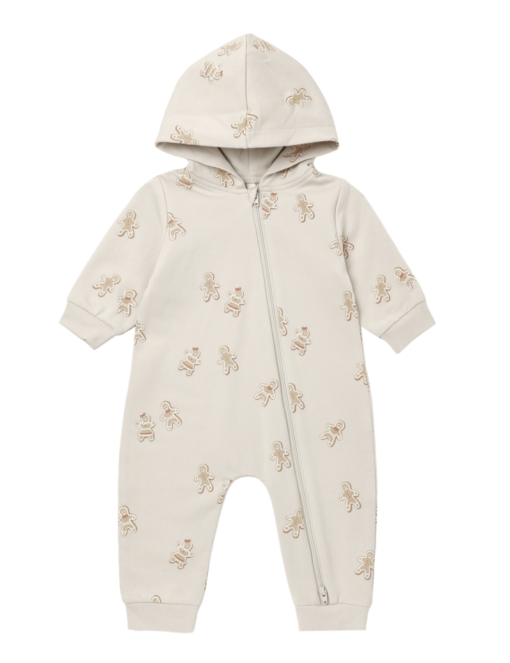 Quincy Mae - Hooded Jumpsuit Gingerbread