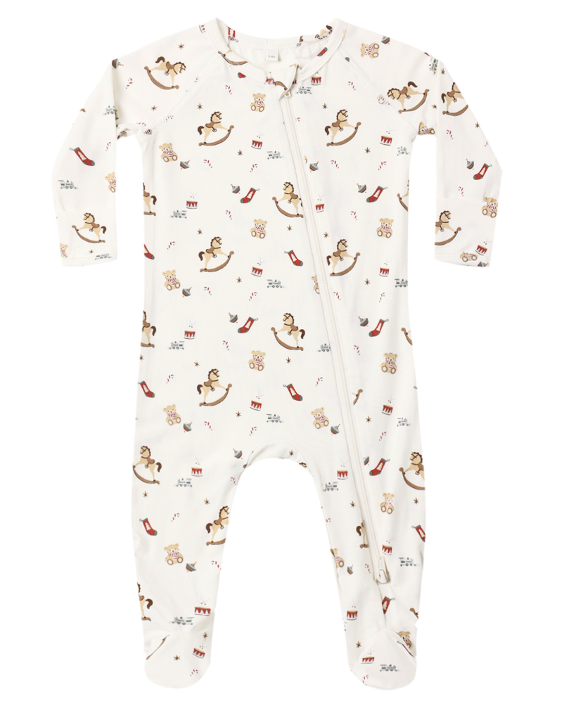 Quincy Mae - Bamboo Zip Footie - Toy Chest