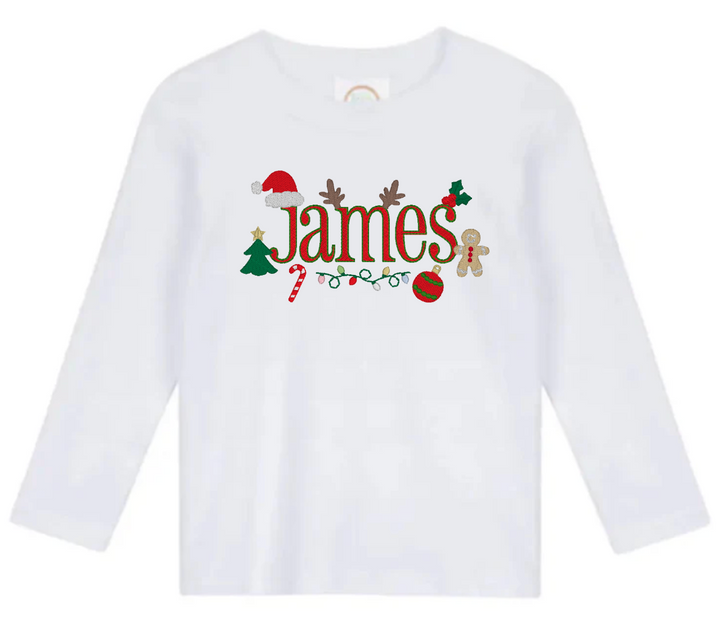 Boys Long and Short Sleeve White T Shirts