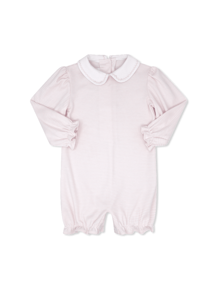 Lullaby Set: Precious Play Bubble LS - Pensacola Pink Ministripe