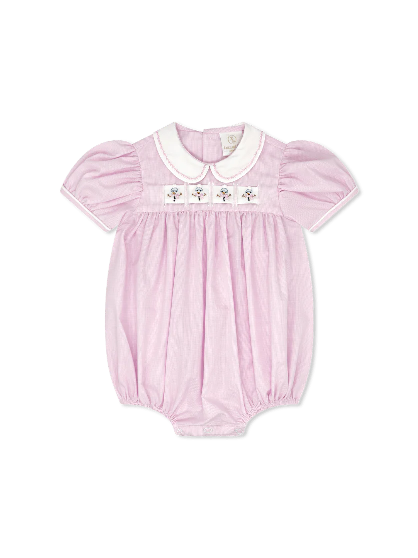 Ruth Ribbon Bubble - Baby Pink Mingingham