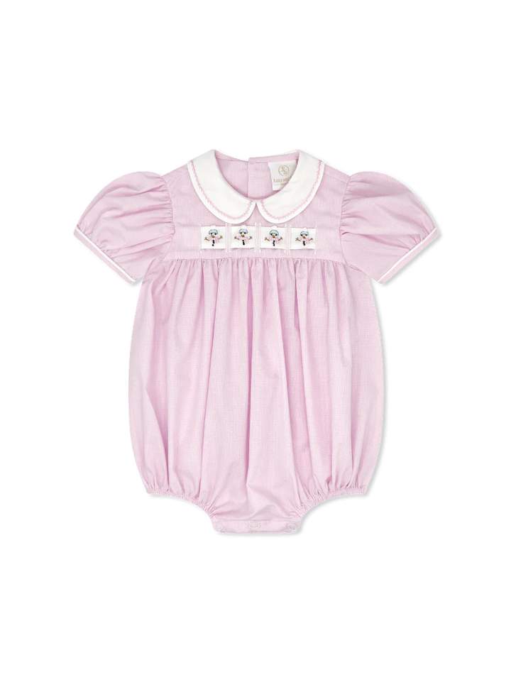 Ruth Ribbon Bubble - Baby Pink Mingingham