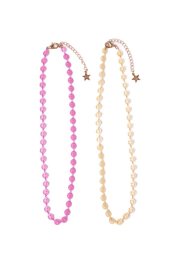 Boutique Chic Smiley Face Necklace - Hampton James Clothing