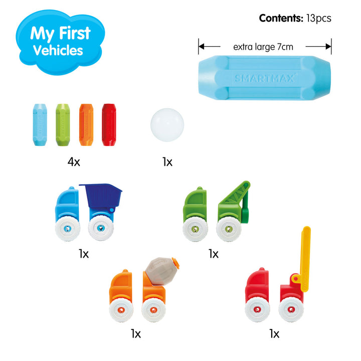 SmartMax My First Vehicles Magnetic Discovery Dynamic Stem Play Set