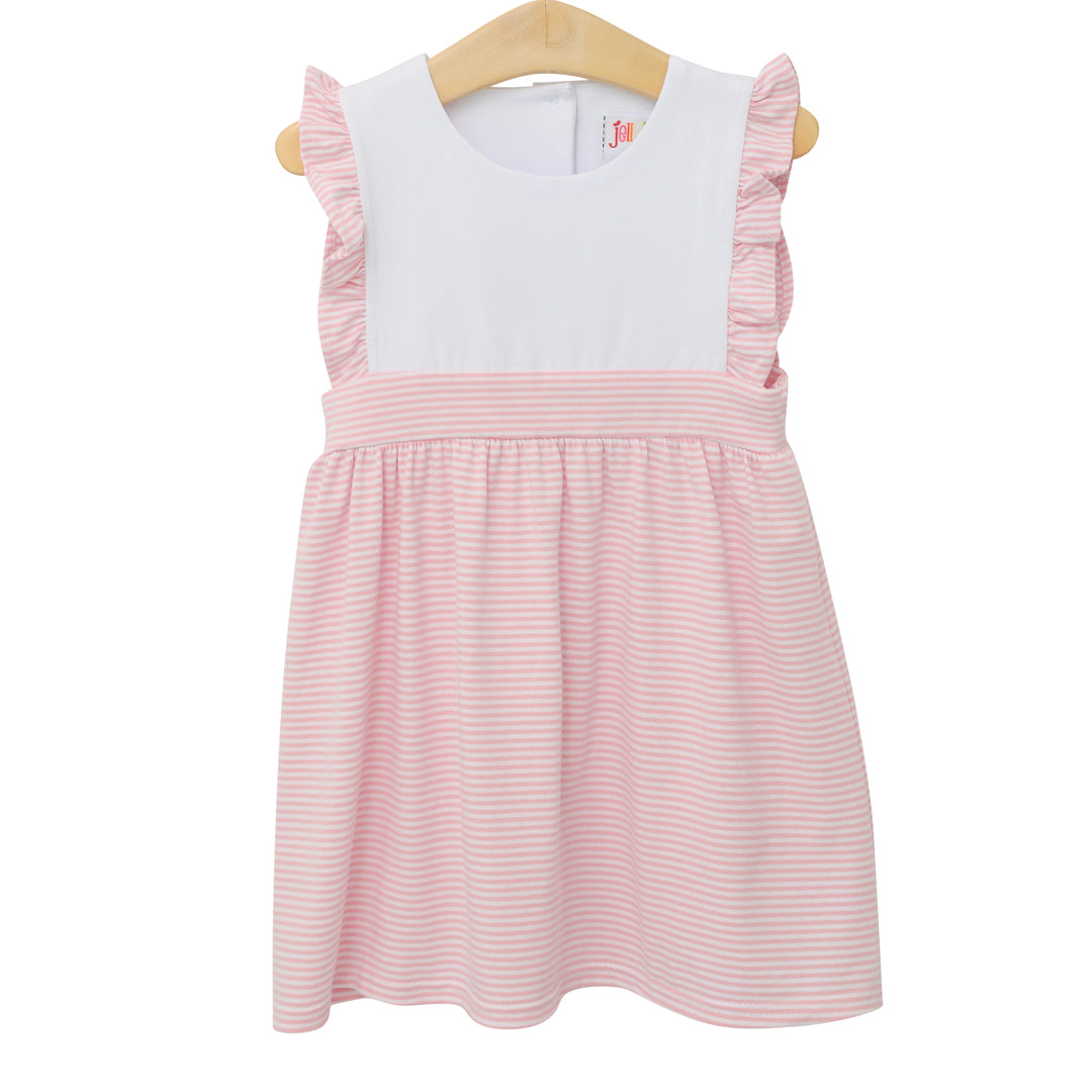 Sophia Dress- Light Blue Stripe