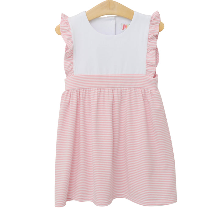 Sophia Dress- Light Blue Stripe