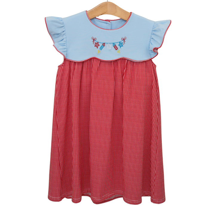 Star Spangled Banner Scallop Dress