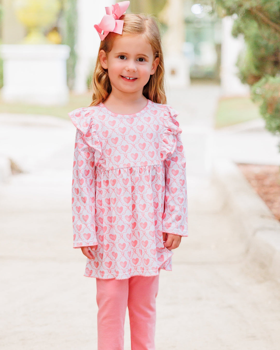 Watercolor Heart Pants Set