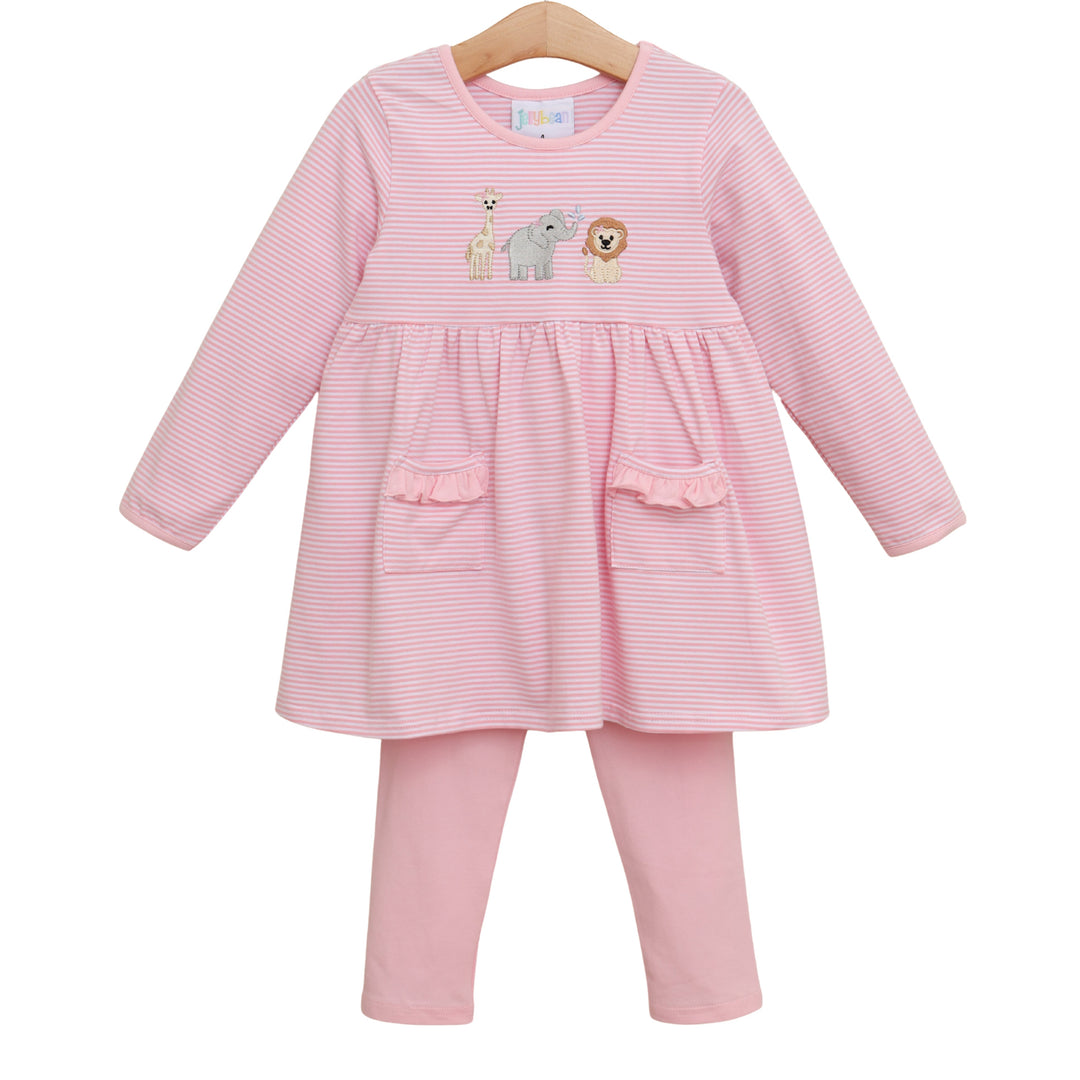 Zoo Crew Ruffle Pocket Pants Set