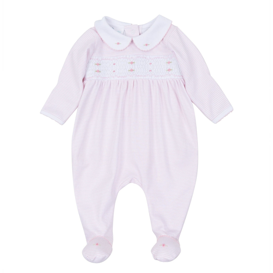 Magnolia Baby: Anna Smocked Footie - Pink by Magnolia Baby - Hampton James