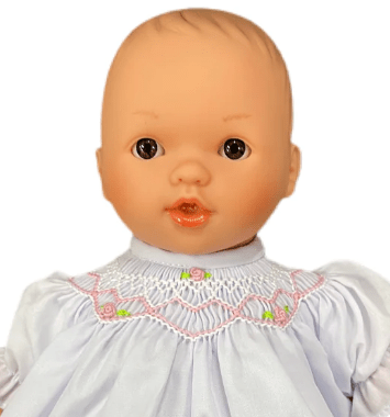 Rosalina Aubrey Bald Doll with Pink Roselle Bishop and Bonnet main image 1