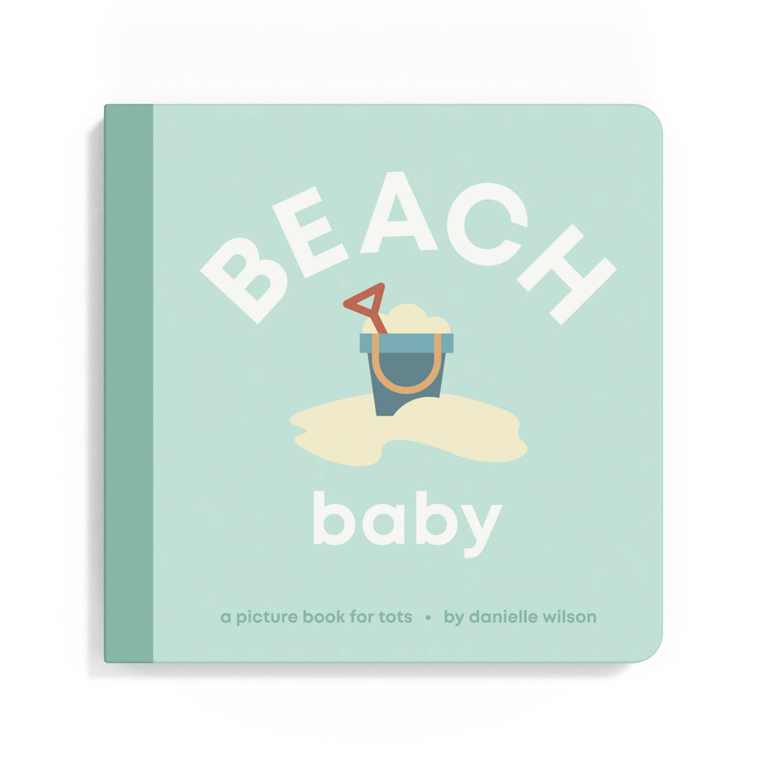 Left Hand Book House - Beach Baby- Board Book - Hampton James