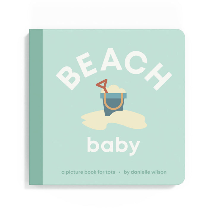 Left Hand Book House - Beach Baby- Board Book - Hampton James