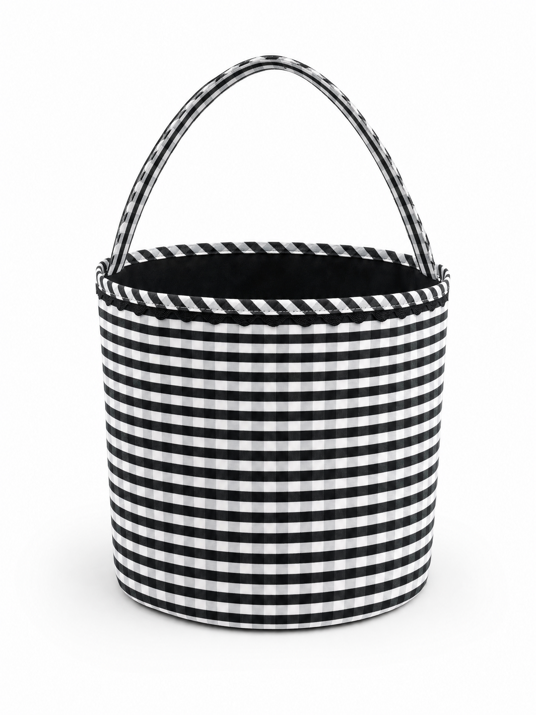 Black Gingham Halloween Bucket