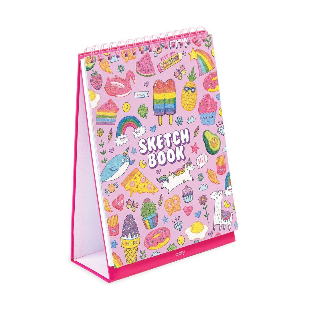 OOLY - Sketch & Show: Standing Sketchbook - Cute Doodle World (8" x - Hampton James