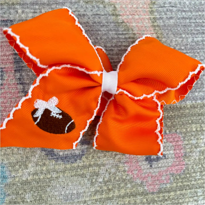Classic Grosgrain Moonstitch Hair Bow - Medium New Accessory