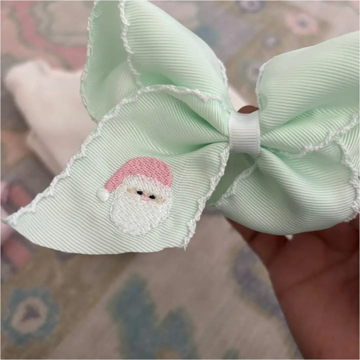 Classic Grosgrain Moonstitch Hair Bow - Medium New Accessory