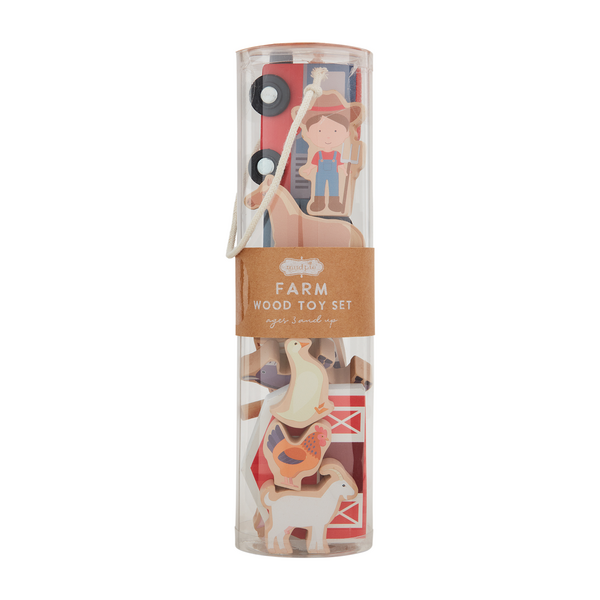 Mudpie - Wood Farm Toy Set