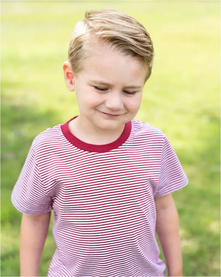 Graham Shirt- Crimson Stripe Preorder Gameday