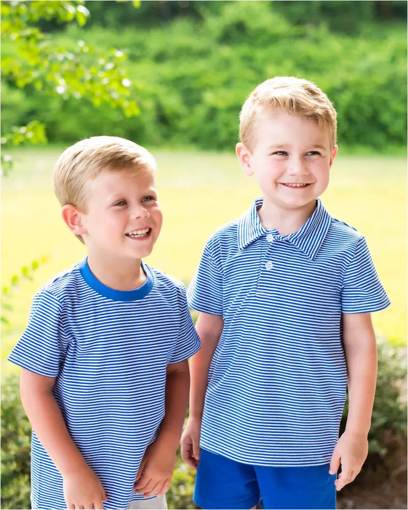 Graham Shirt- Royal Blue Stripe Preorder Gameday