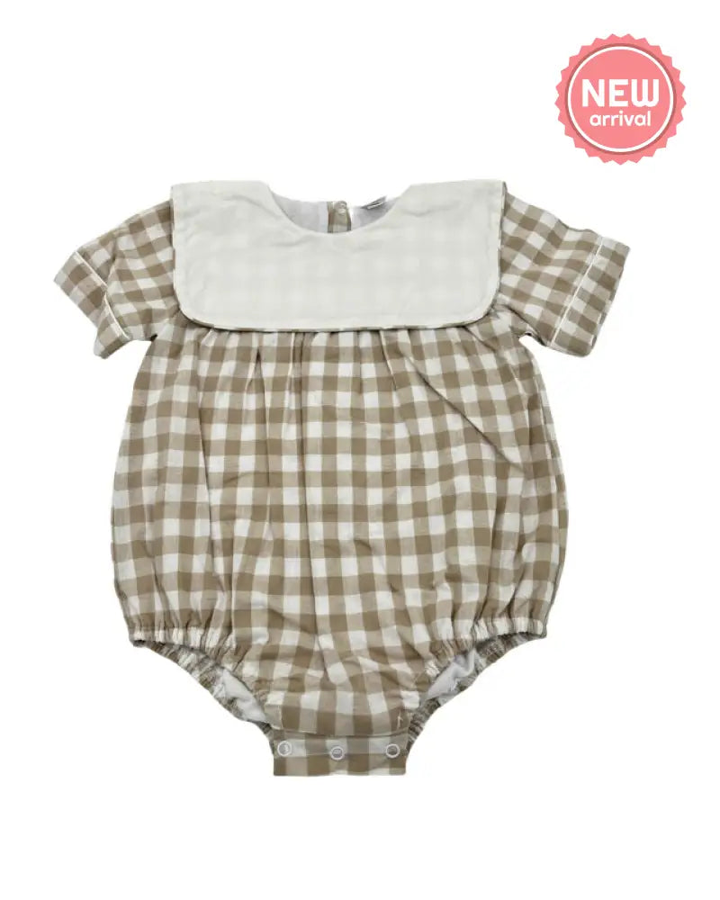 ST. JAMES CITY WOVEN ROMPER
