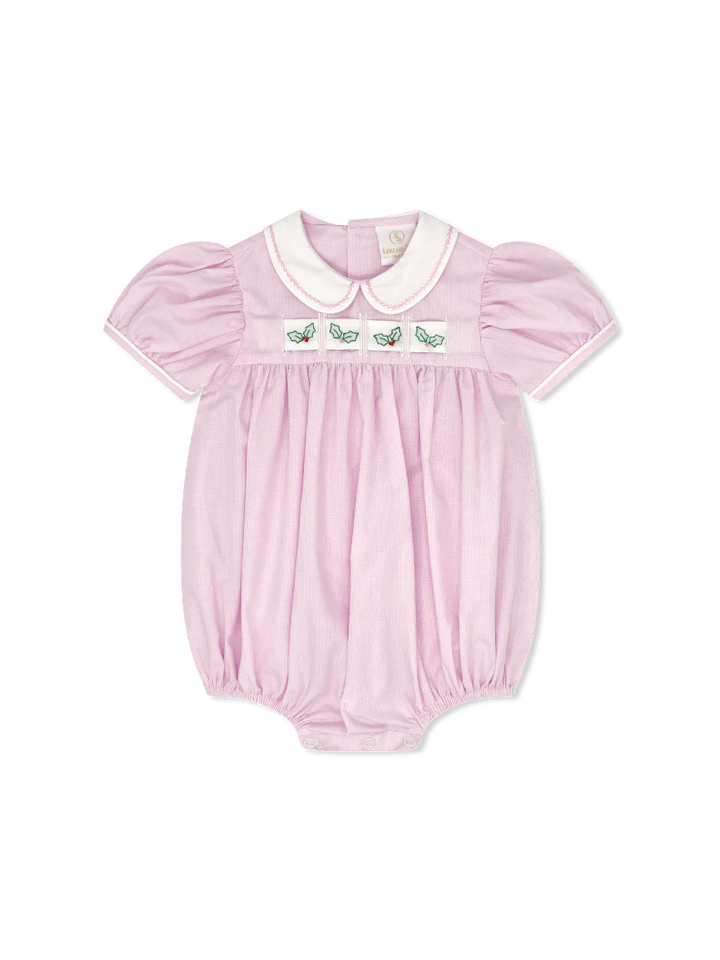 Ruth Ribbon Bubble - Baby Pink Mingingham