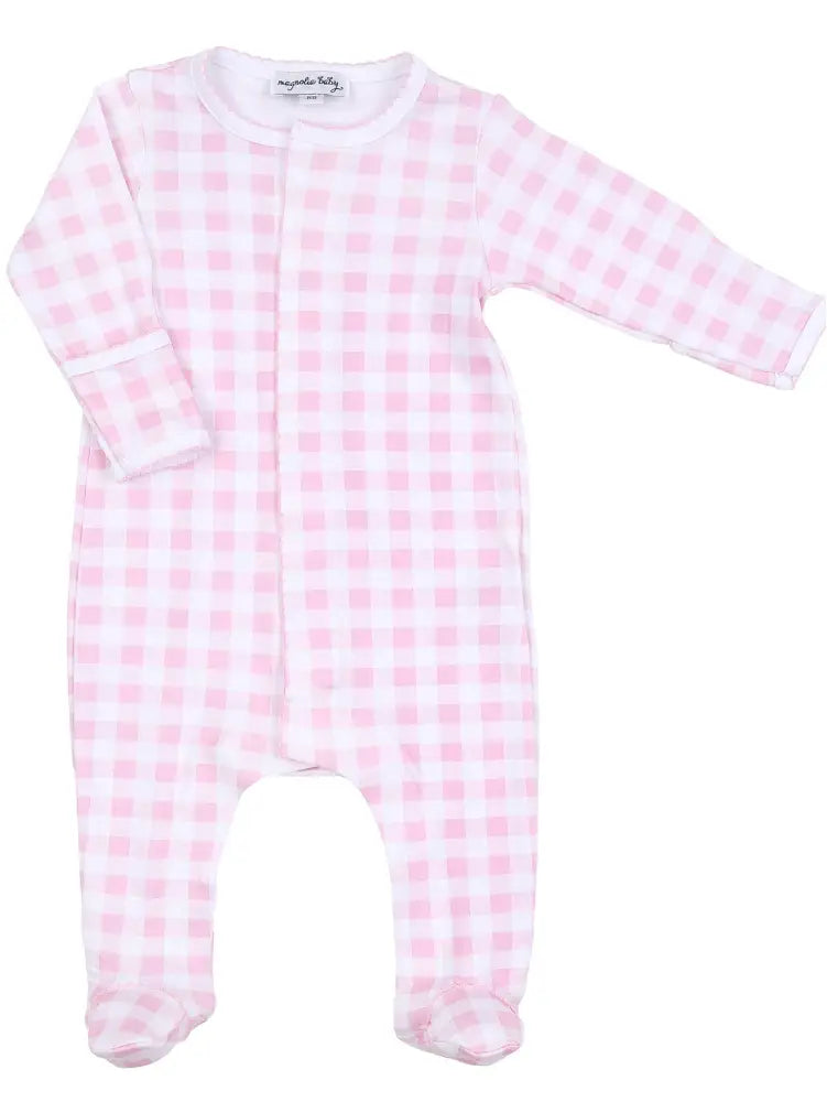 Baby Checks Ss24 Pk Girl Footie New