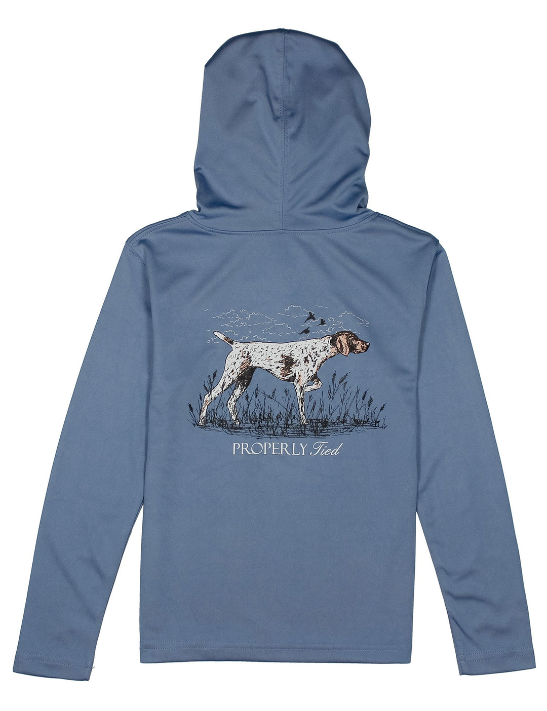 Properly Tied -Boys Shade Performance Hoodie - Pointer