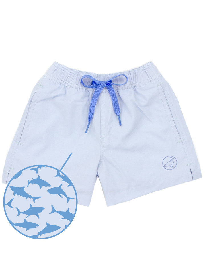 Properly Tied - Boys Splash Swim - Shark Attack