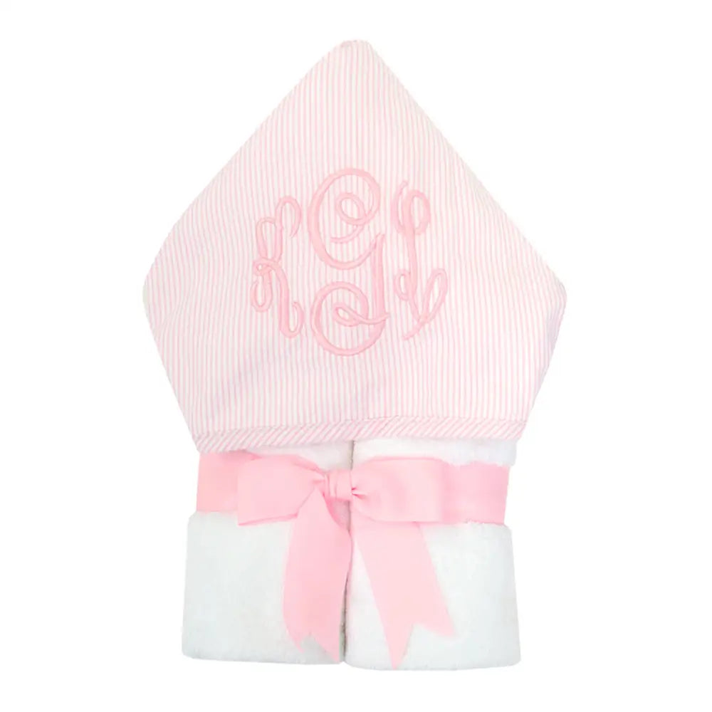 Pink Seersucker Striped Everykid Towel By 3 Marthas New Home