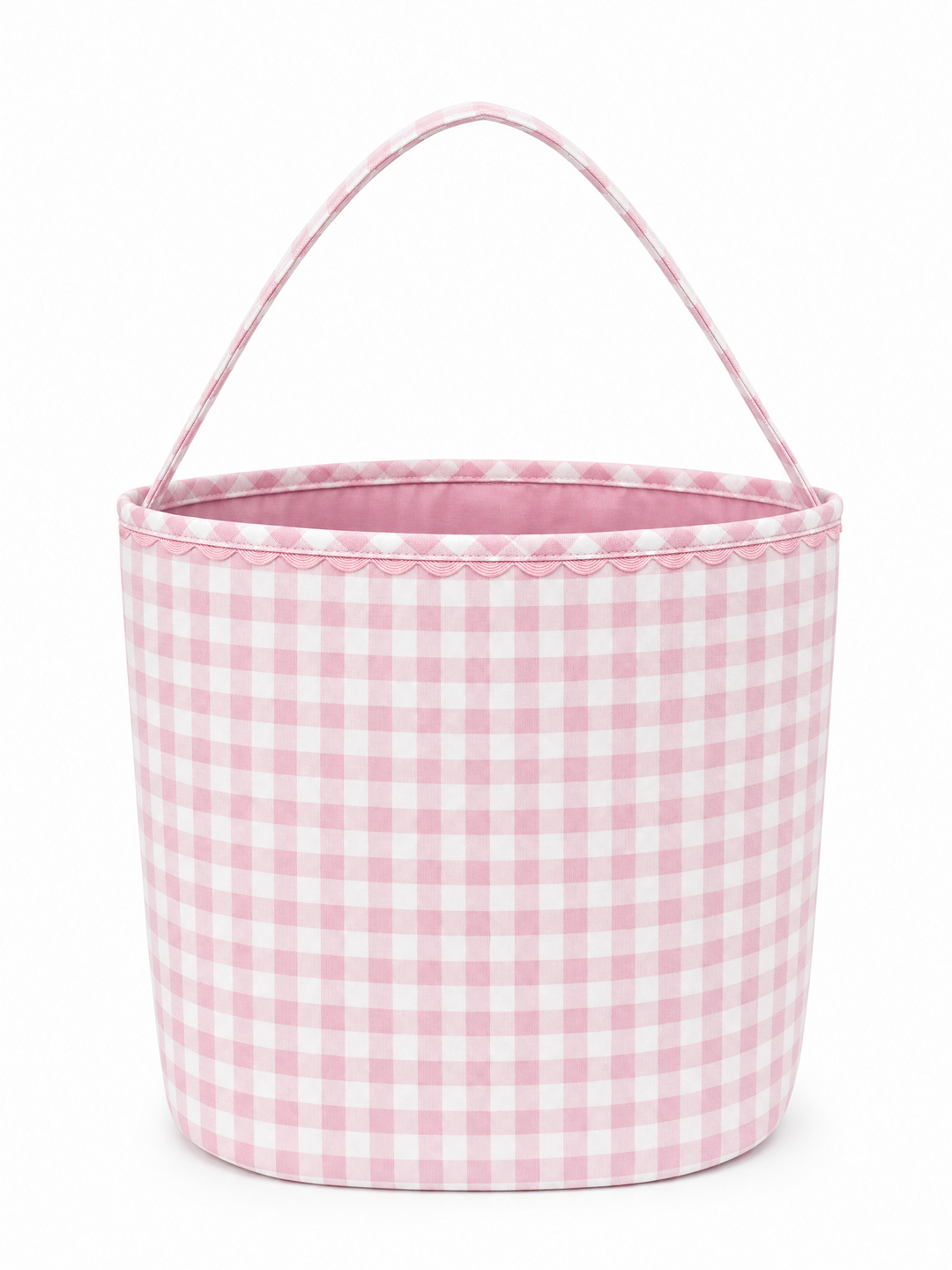 Light Pink Gingham Halloween Bucket