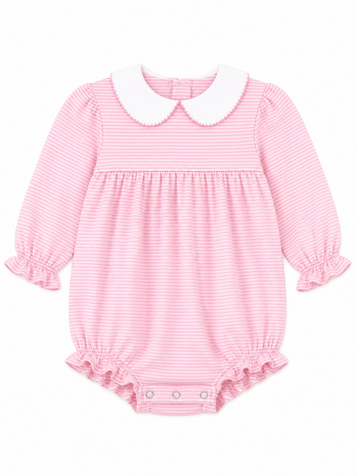 Everyday LS Light Pink Collared Bubble